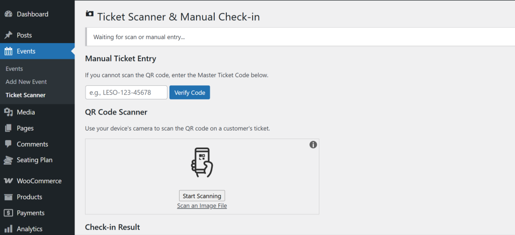 Ticket scanner