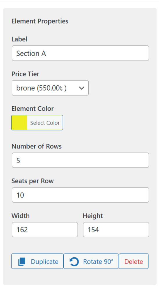 WordPress Seating Chart Plugin