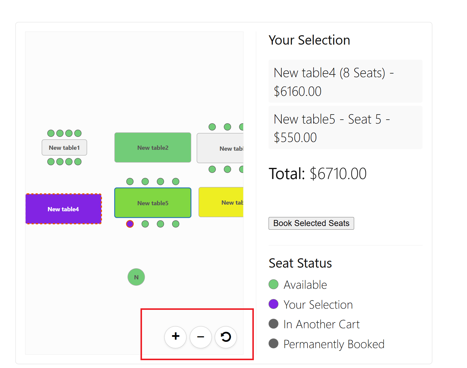 WordPress Seating Chart Plugin