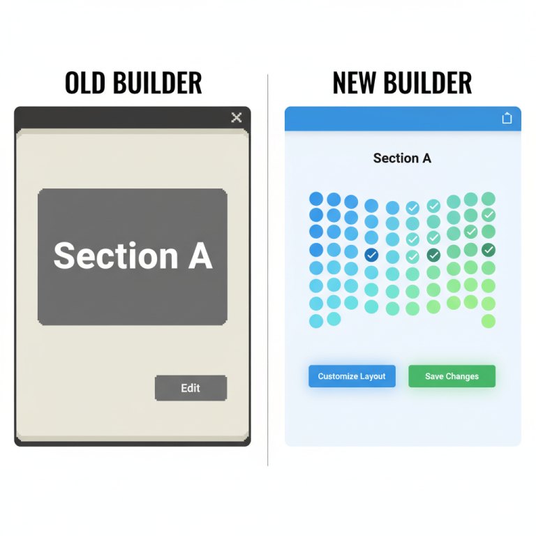 WYSIWYG seating chart builder
