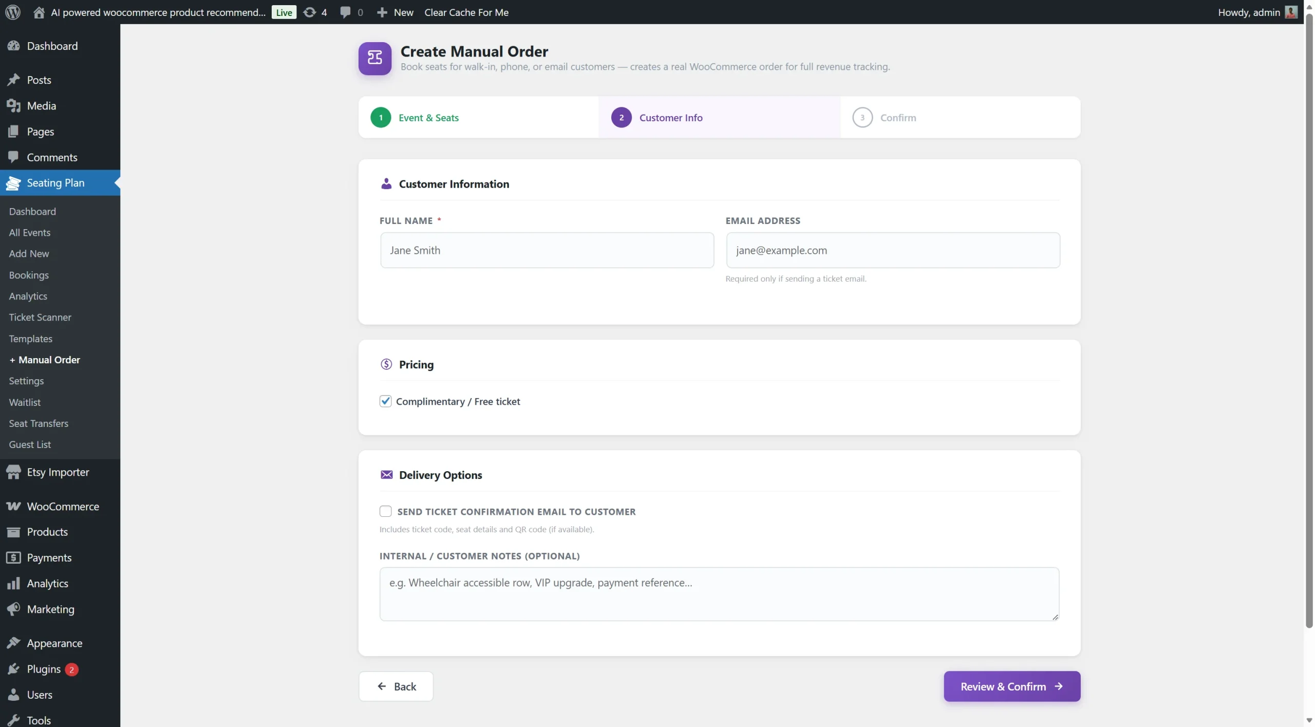 Waitlist & Waiting List System