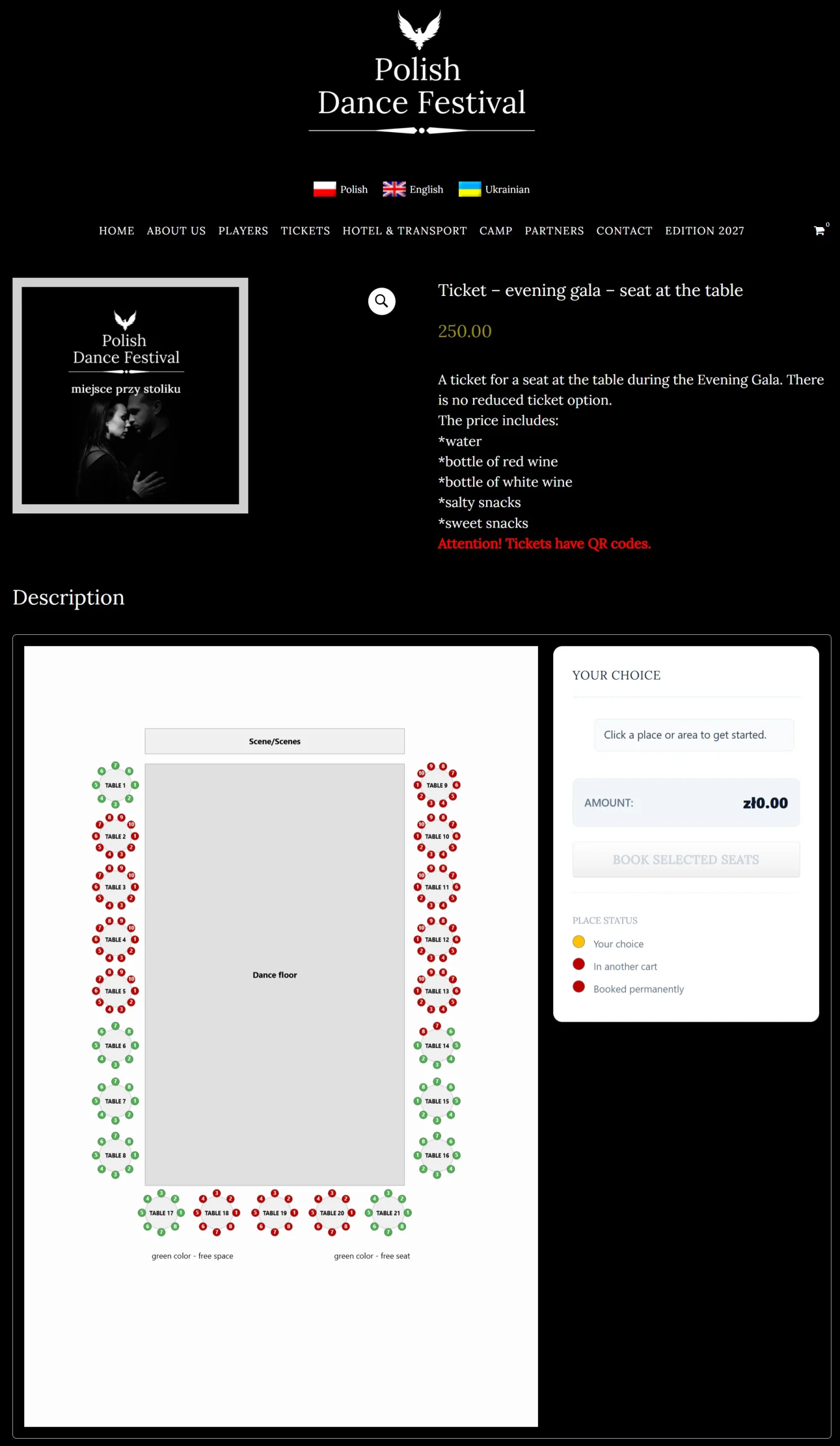 wordpress seating chart